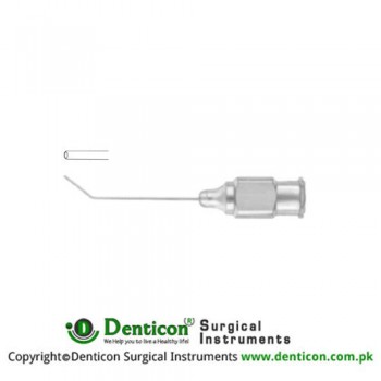 Air Injection Cannula Angled at 7 mm Stainless Steel, Gauge 30